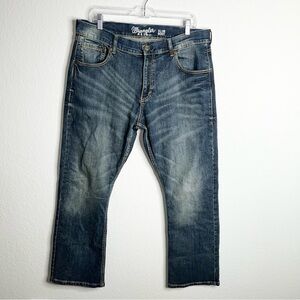 Wrangler Retro Slim Bootcut Men Blue Jeans Size 36x30 A6